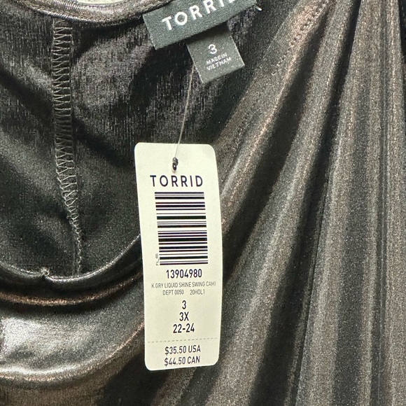 NWT TORRID METALLIC CAMI size 3 - Picture 3 of 4